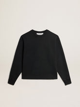 Sweatshirt in washed black with reverse logo on the back - Jersey Capsule