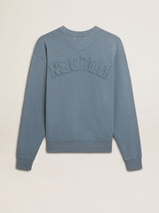 Baby blue sweatshirt with reverse logo on the back - Jersey Capsule