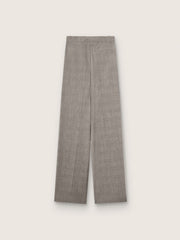 Women’s oversized pants in gray Prince of Wales check