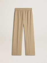 Women's travertine-colored joggers