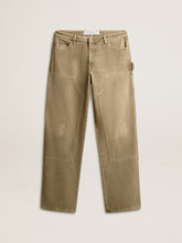 Women's distressed-effect cotton pants