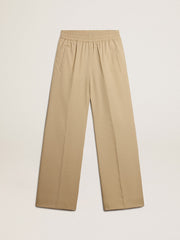 Women’s sand-colored joggers