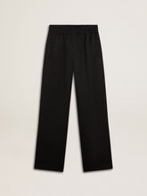 Women’s black lightweight wool joggers