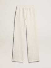 Women’s white cotton joggers