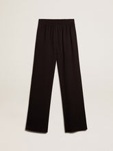 Women’s black viscose joggers