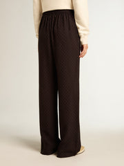 Women’s black viscose joggers