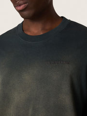 Unisex T-shirt in black cotton jersey with embroidered logo