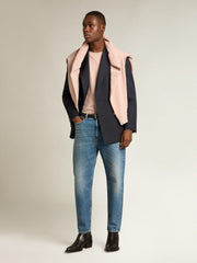 Powder-pink T-shirt with reverse logo on the back - Jersey Capsule