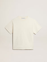 T-shirt in aged white with reverse logo on the back - Jersey Capsule