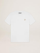 White Star Collection T-shirt with star in gold glitter on the front