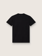 Women’s regular-fit distressed T-shirt in black