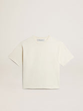 T-shirt in aged white with reverse logo on the back - Jersey Capsule