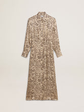 Women's silk-blend midi dress with a floral print