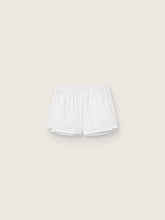 Women's white double-layer sports shorts