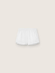 Women's white double-layer sports shorts