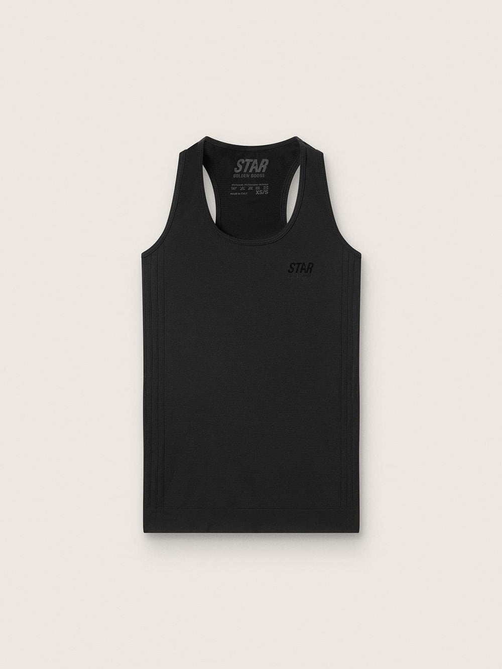 Women's black sports tank top