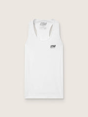 Women's white sports tank top