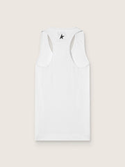 Women's white sports tank top