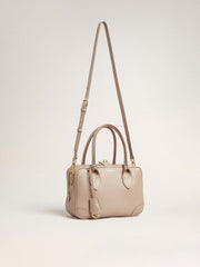 Vita Bag in taupe leather with gold details