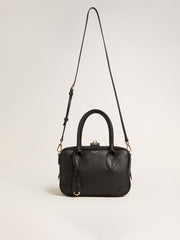 Vita Bag in smooth black leather with gold details