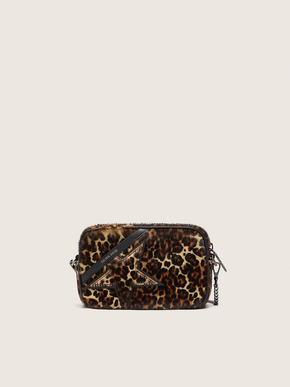 Mini Star Bag in animal-print pony skin with tone-on-tone star