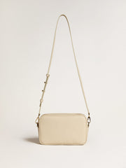 Star Bag in butter-colored hammered leather with Swarovski crystal star