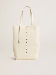24/7 Bag North South in butter-colored leather with adjustable handles
