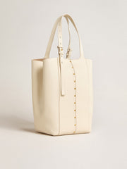 24/7 Bag North South in butter-colored leather with adjustable handles