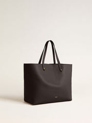 Black Pasadena Bag made of smooth leather with gold logo