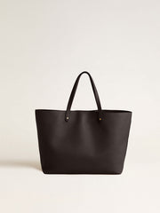 Black Pasadena Bag made of smooth leather with gold logo