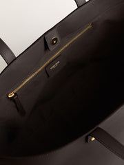 Black Pasadena Bag made of smooth leather with gold logo