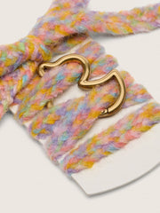 Skins multicolor wool laces with duck-shaped snap hook