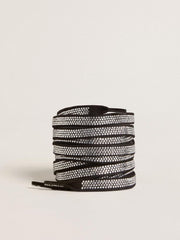 Swarovski laces with contrasting white logo