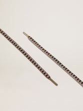 Multicolor Lurex laces with contrasting black stars