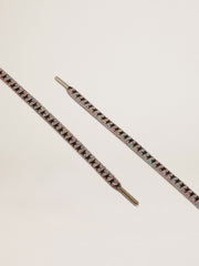 Multicolor Lurex laces with contrasting black stars