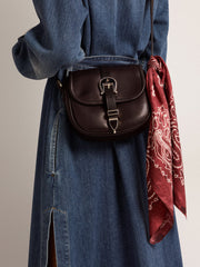 Women’s burgundy scarf Golden Goose