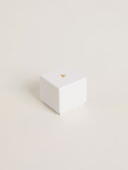 Purse-shaped charm in silver-colored brass with crystals