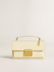 Letter Q charm in gold-colored brass with crystals