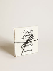 Women's necklace in antique gold color with drop crystals