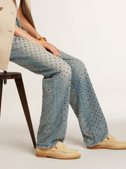 Jerry loafer in ecru waxed suede