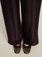 Amy ballet flats in black nappa leather with silver colored studs