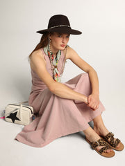 Leopard pony skin sandals for women Margaret Golden Goose