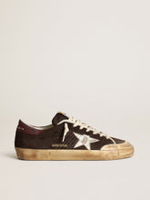 Men's Super-Star Penstar in brown suede with a platinum star
