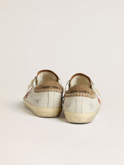 Men's Super-Star LTD in nappa leather with orange leather star and tobacco suede heel tab