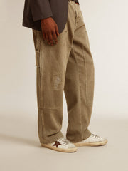 Men's Bio-based Super-Star with canvas star and dark brown leather heel tab