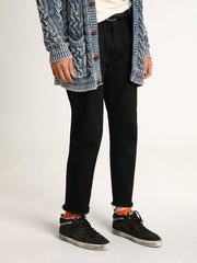 Men's Mid Star in nubuck with black leather star and silver flash