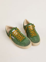Men's Soul Star in green suede with green leather heel tab