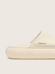 Men's Space-Star Slide slip-ons in white leather