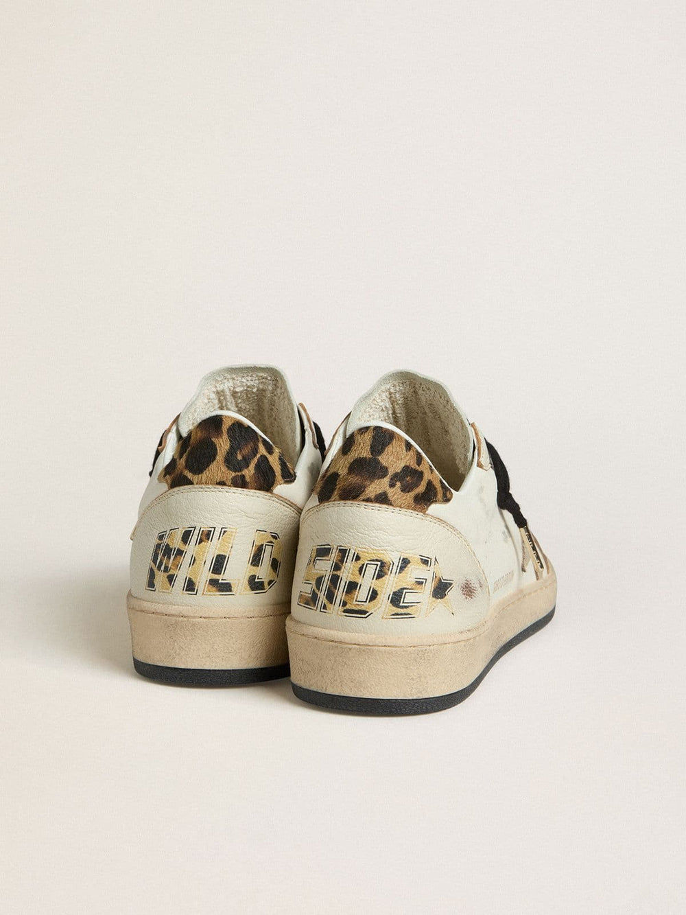 Men's Ball Star Wishes with suede star and leopard-print pony skin heel tab