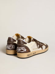 Men's Ball Star in nappa and mesh with suede star and brown leather inserts